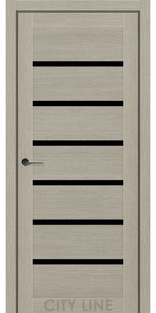 Межкомнатные двери CityLine Express BROOKLYN korfad-express-brooklyn-koton-bez-bravo-collection-s-cernym-steklom